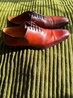 MAGNANNI | Cruz | Cognac Leather Wholecut Oxfords